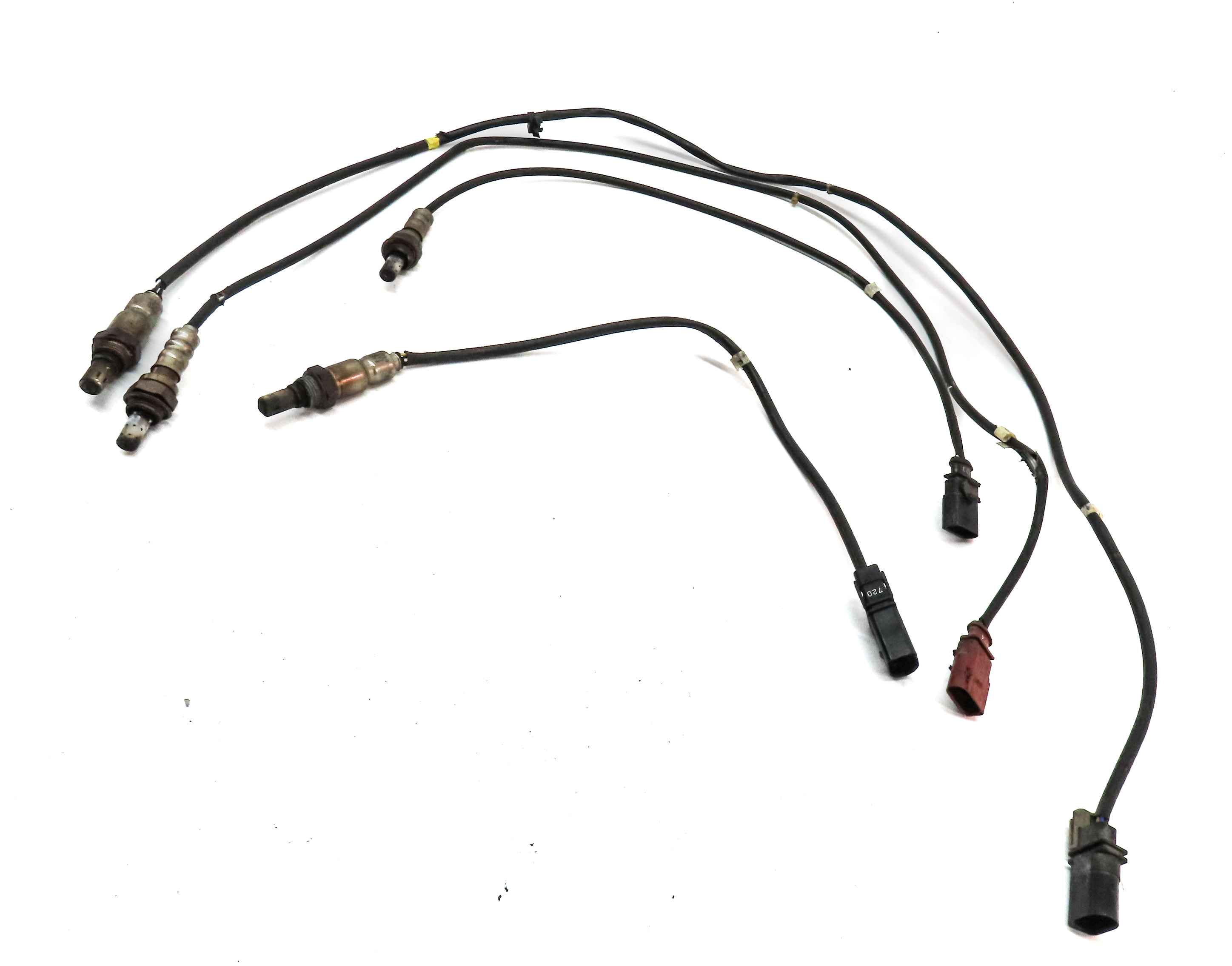 2011 AUDI Q7 (4L) 3.0L SUPER (CJWC) ENGINE OXYGEN LAMBDA PROBE SENSOR WIRE SET/4 — exact item pictured